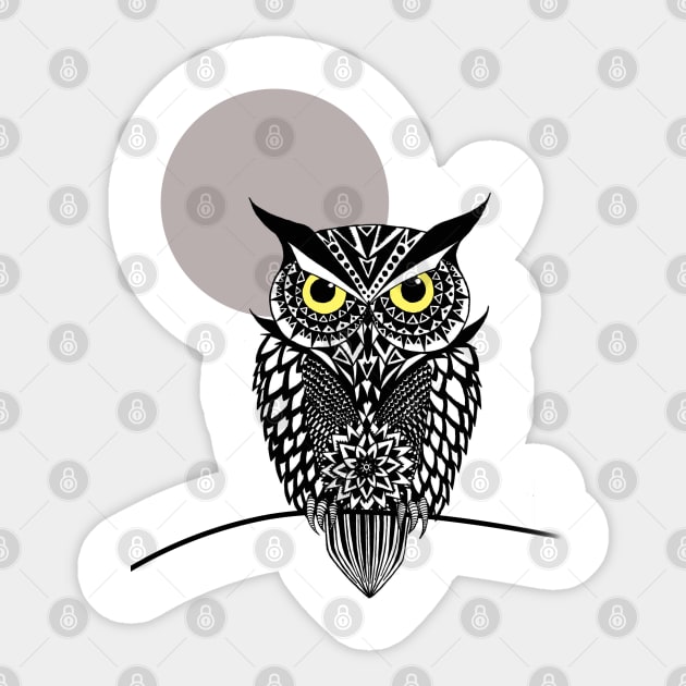 owl Sticker by MARK ASHKENAZI